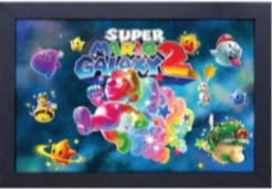 Cadre / Framed - Super Mario Galaxy 2 (Space)